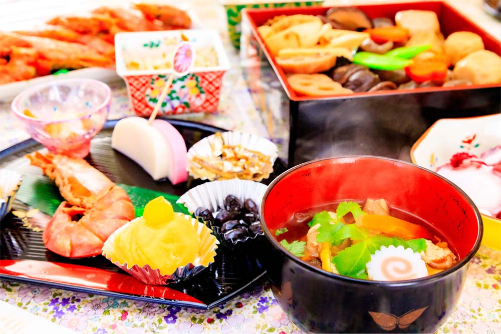 日本の正月のおせち料理